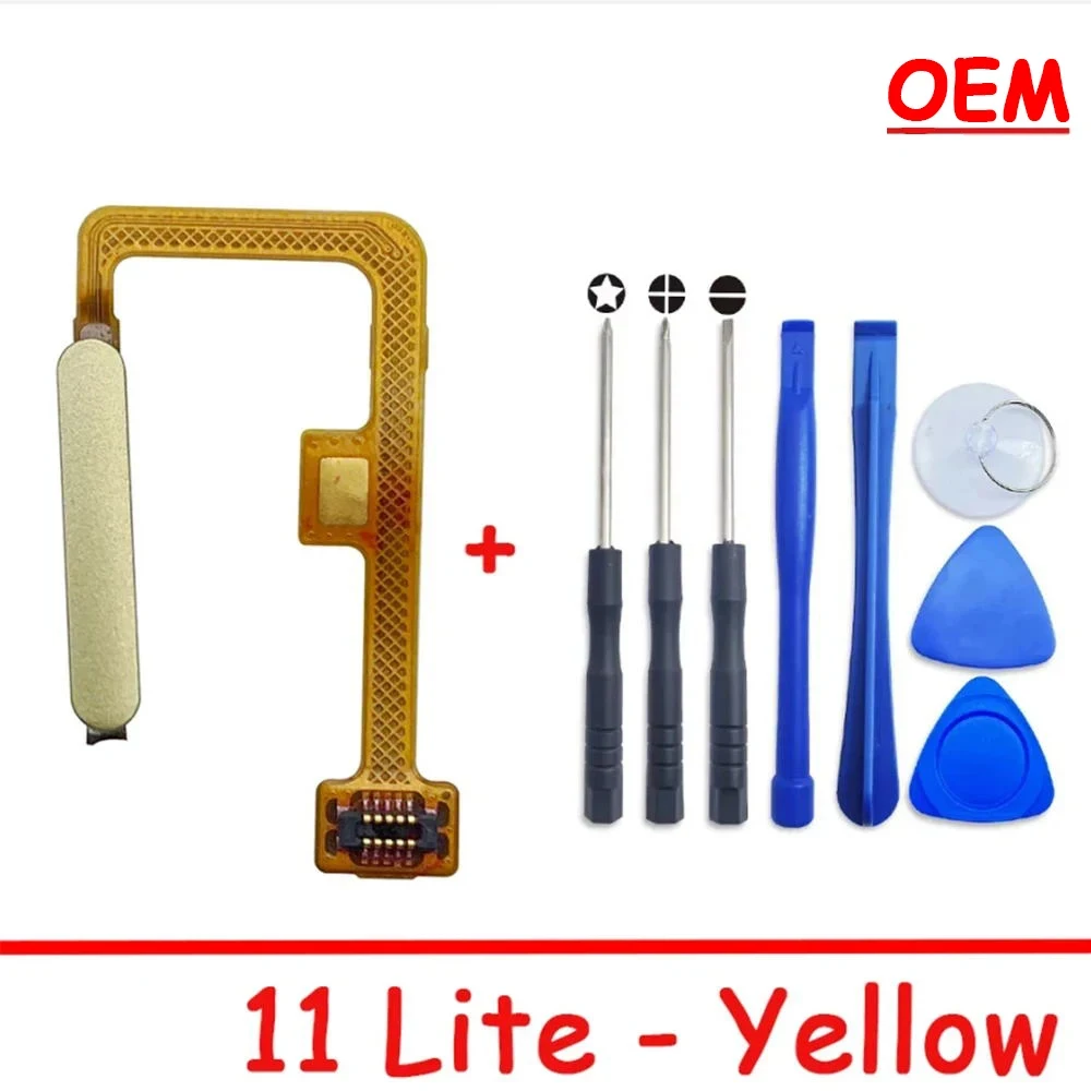 Fingerprint Scanner For Xiaomi 11 Lite / 11 Lite 5G ID Home Button Fingerprint Menu Return Key Recognition Sensor Flex Cable