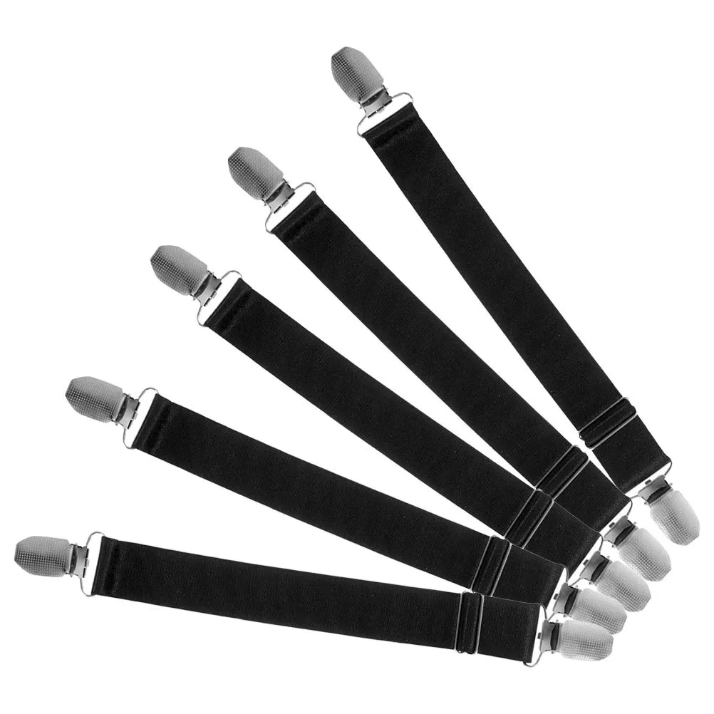 

5Pcs Adjustable Elastic Boot Straps Motorcycle Riding Pants Leg Clips Multi-Functional Biker Gear Dress Cinch Clip