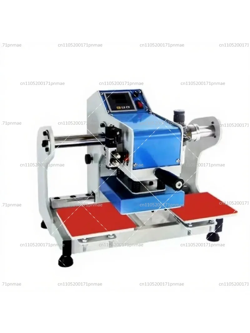 Pneumatic Double Station Heat Press Machine Multifunctional Small Heat Transfer for Logo Label Pattern Stamping