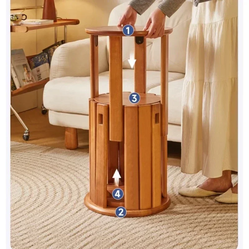 Solid Wood Dining Chair Stackable Home Eating Middle and Ancient Jenga  Modern Furniture Comedor 4 Sillas  Modern Dining Table