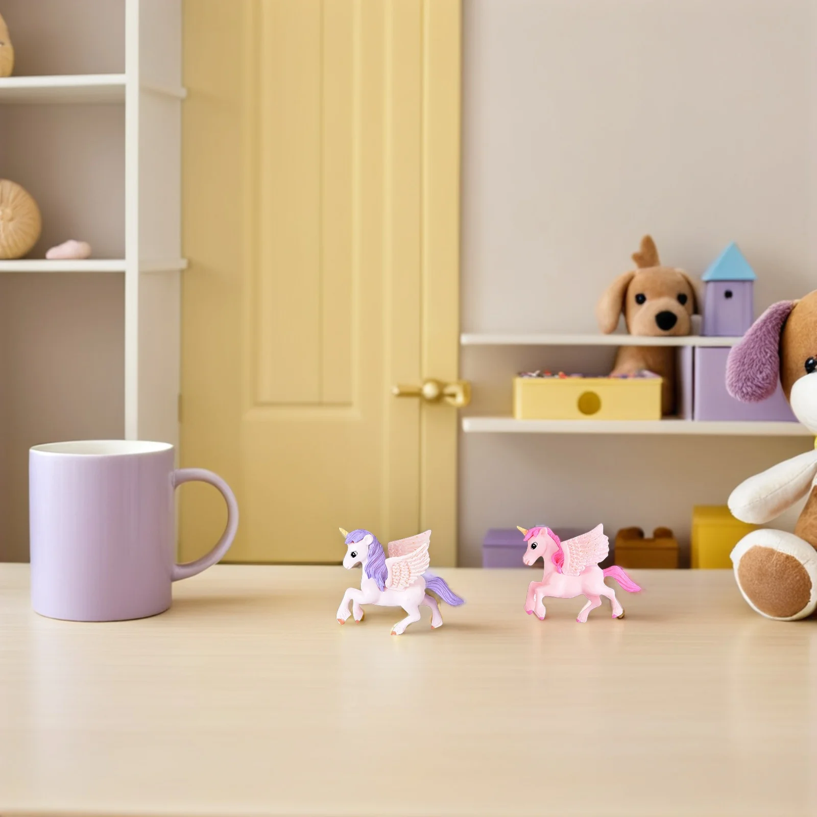 

5Pcs Unicorn Decoration Attractive Tabletop Ornament Good Quality Material Long Time Use Gift Choice Unicorn Ornament