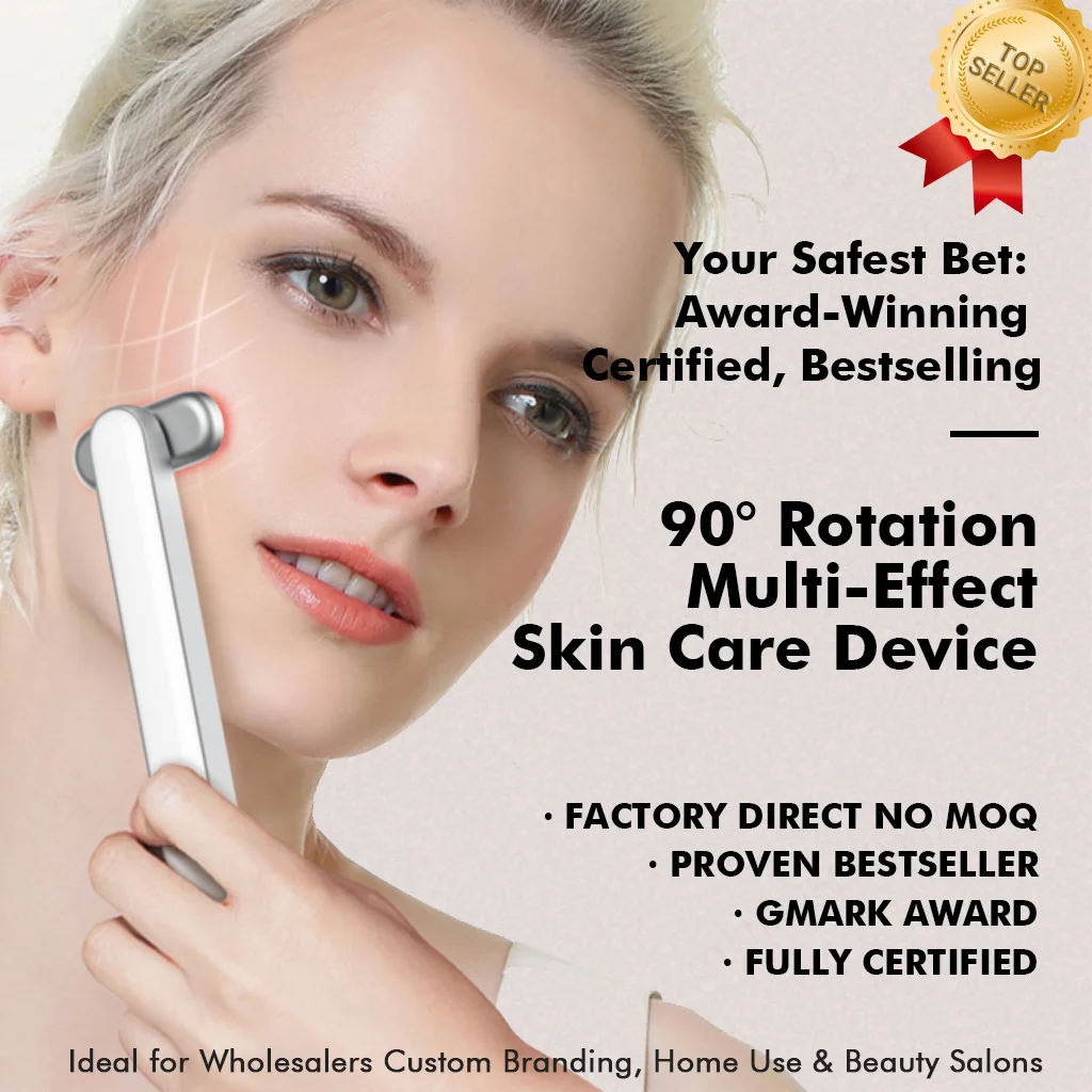 2026 New Home Use Facial Neck Beauty Device LED Light Skin Lifting Massager
