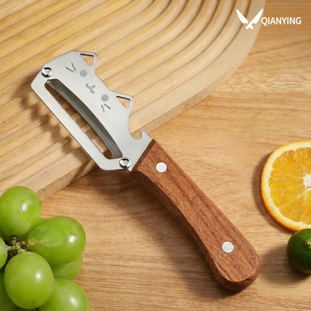 Stainless steel Vegetable Peeler Multi-function Kitchen Peeler Knife Fruit Peeler 2 in 1 with bottle opener Kitchen Peeling tool