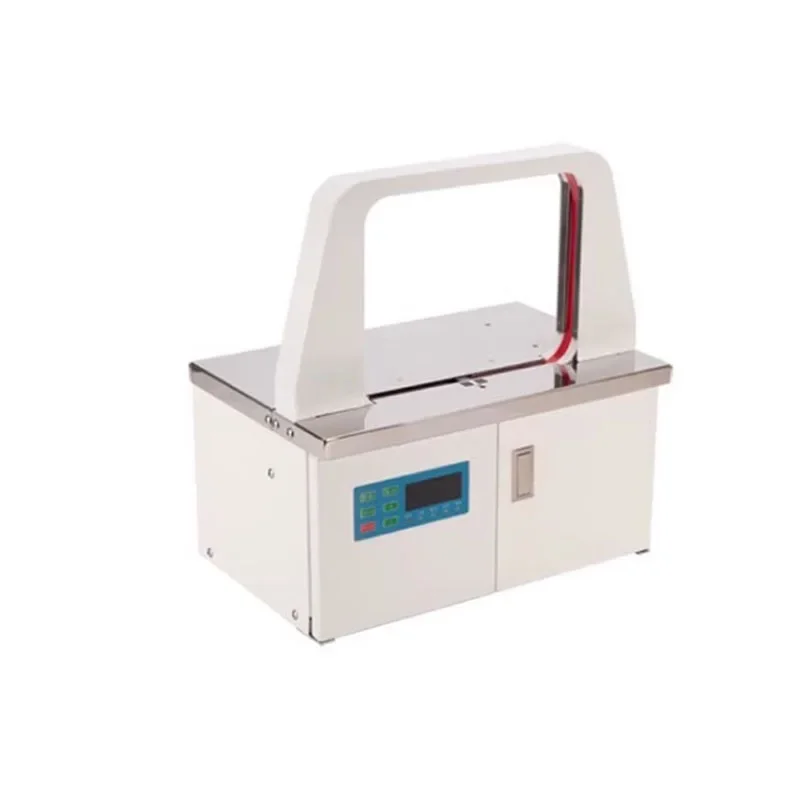 Small Automatic Tape Strapping Machine 228MM*180MM Supermarket Fresh Vegetable Tying Machine