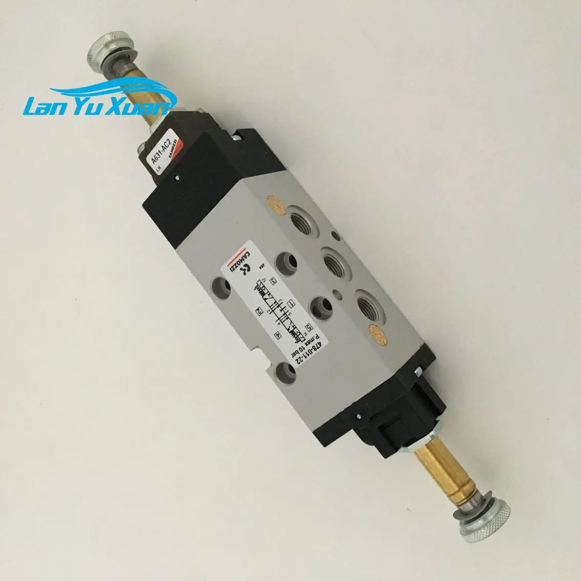 Электропневматический клапан CAMOZZI 478-011-22, 5/3 дюйма CO, 1/8 дюйма, соленоид