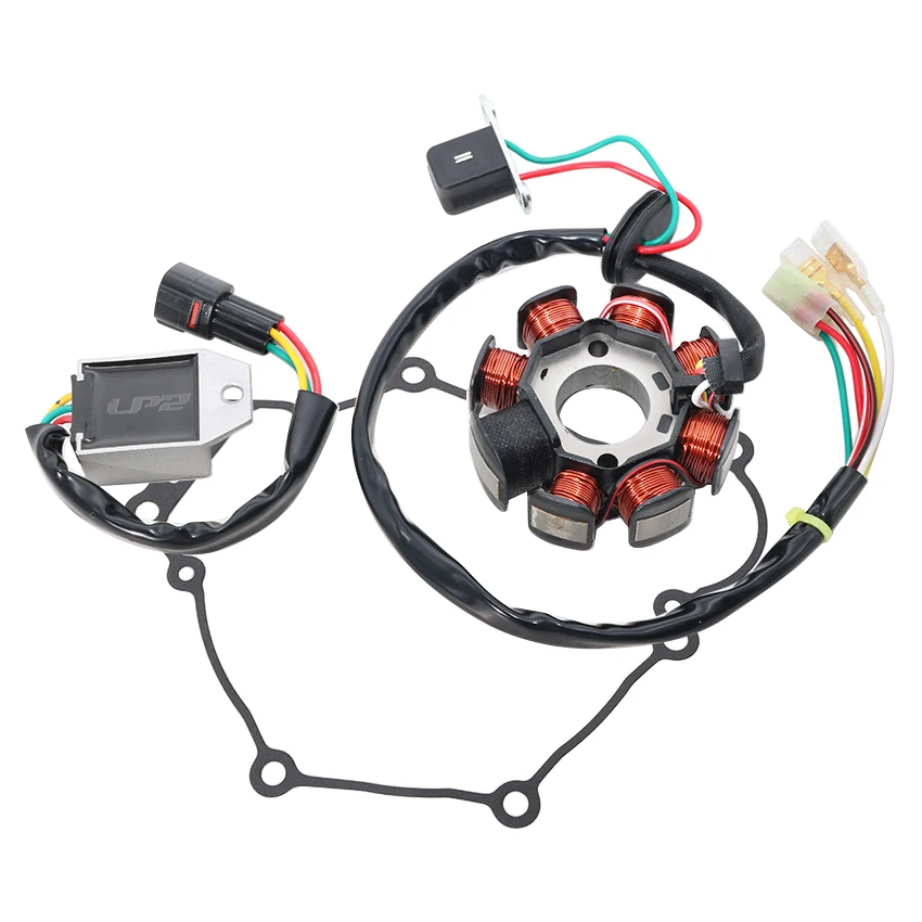 Motorcycle Gasket Generator Cover & Stator Coil & Regulator Rectifier Set For KTM 125 XC 125 XC-W 150 XC-W Husqvarna TX125 TE150