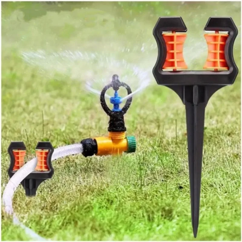 1Pcs Garden Hose Guide Spike 10.24in ABS Water Pipe Positioning Holder Roller for Outdoor Garden Lawns Landscape Watering