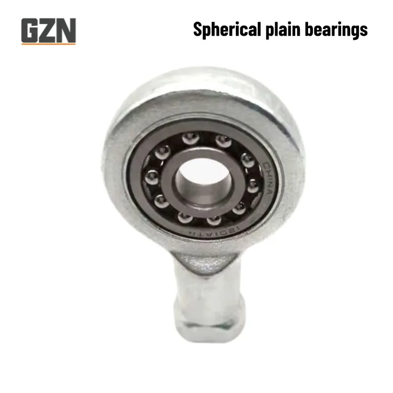 1PCS Right Wire SI12 M12*1.75 Inner Diameter 12mm with Double Row Aligning Ball Bearing Non-pole End Joint Bearing