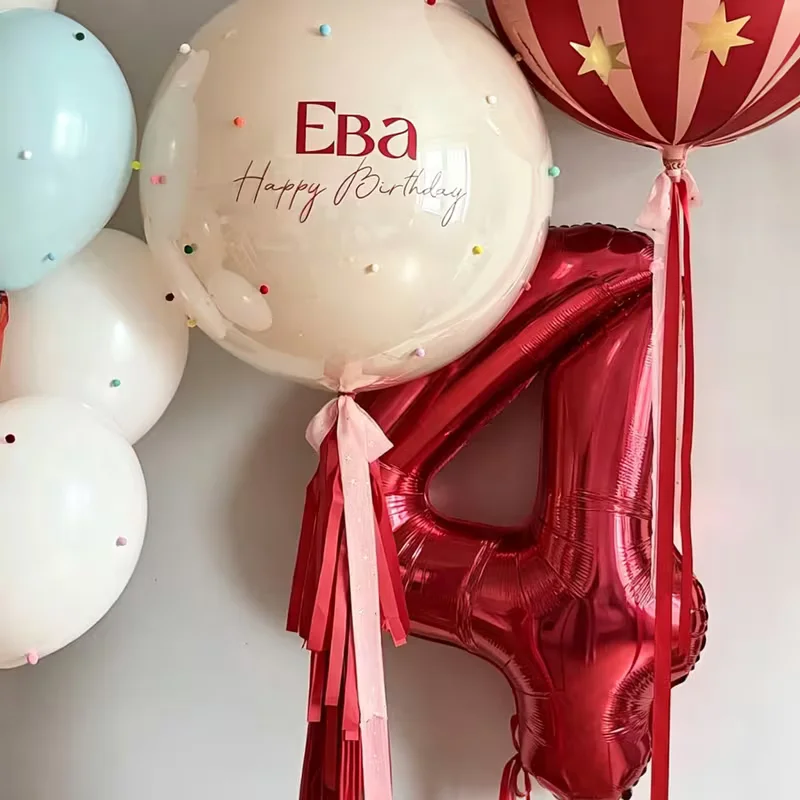 3 Stück rote Karnevals-Zahlenb – Balloon Pump Hand Bewertung und Preis