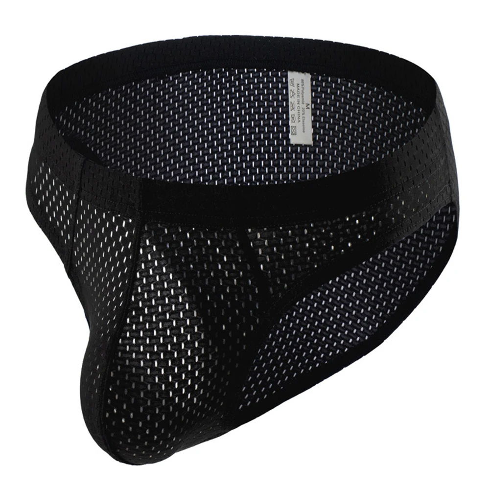For Bedroom For Intimate Moments Black White Blue Red Grey Mesh See Through Briefs Sexy Underwear Elastic Waistband