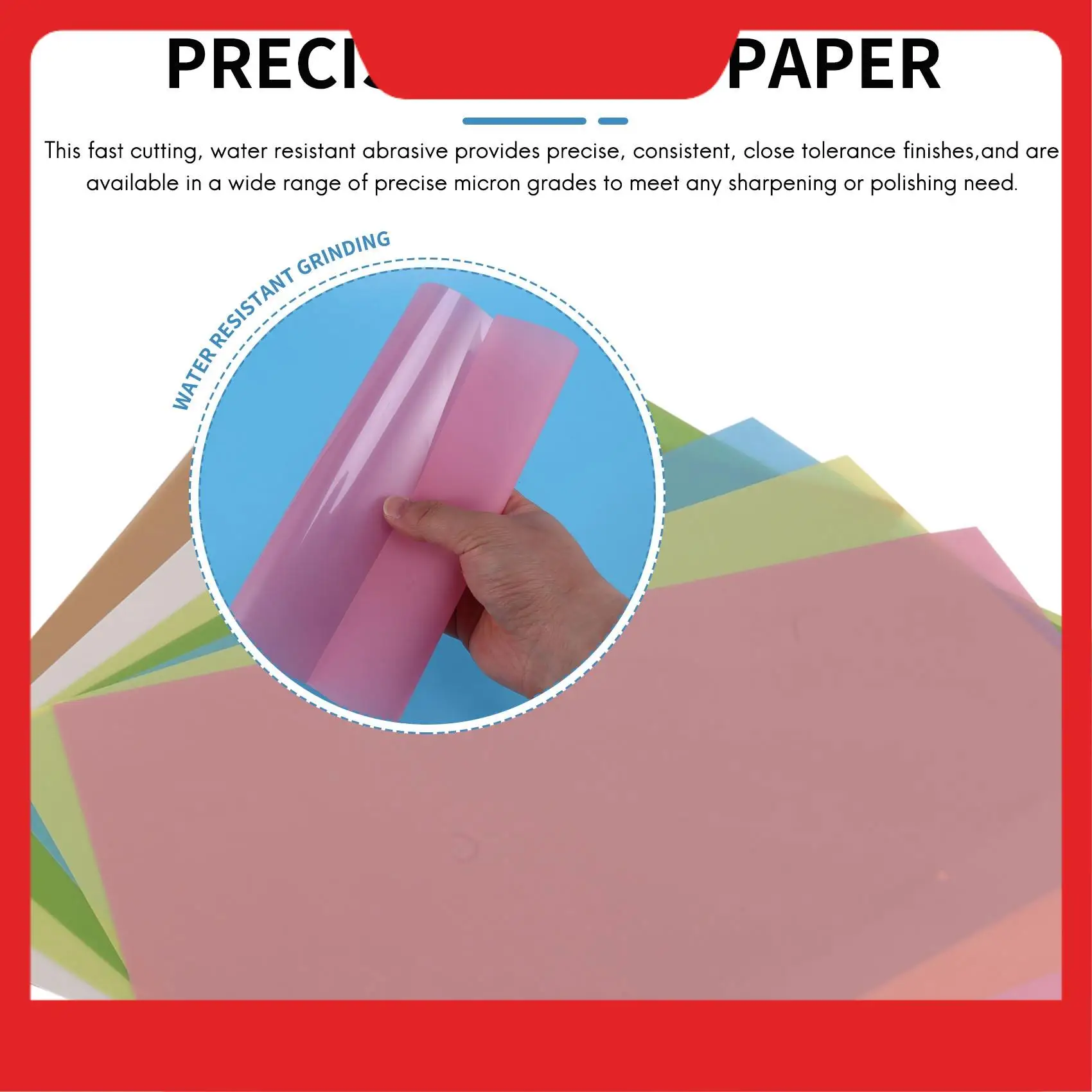 

A32HOT-7 шт./компл. листы притирочной пленки в ассортименте, прецизионная для полировки наждачной бумаги 1500/2000/4000/6000/8000/10000/12000 зернистости