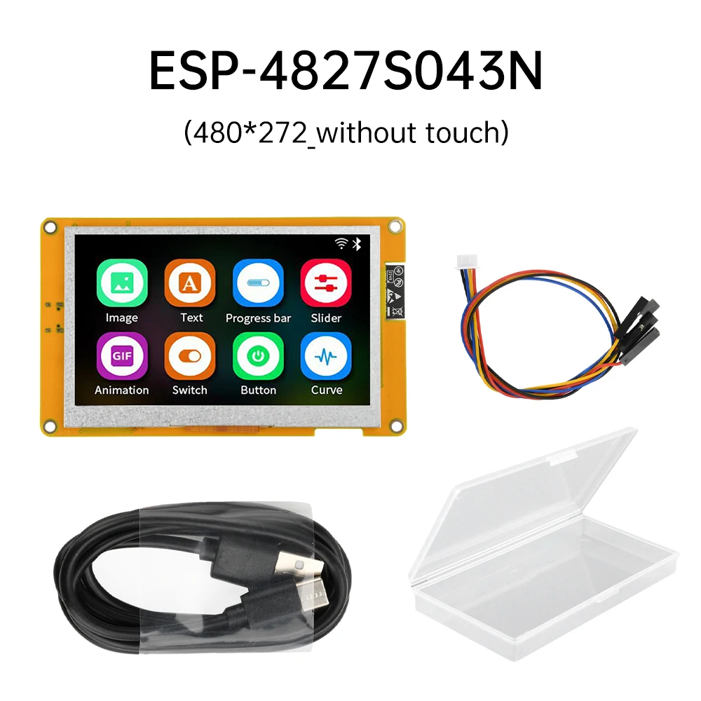 ESP32-S3 Display Ontwikkelkaart – 4,3 Inch Resistief Touchscreen, WiFi, Bluetooth, 240 MHz Dual-core, Compatibel Met Arduino En LVGL, Voor IoT Projecten 4 miniatura