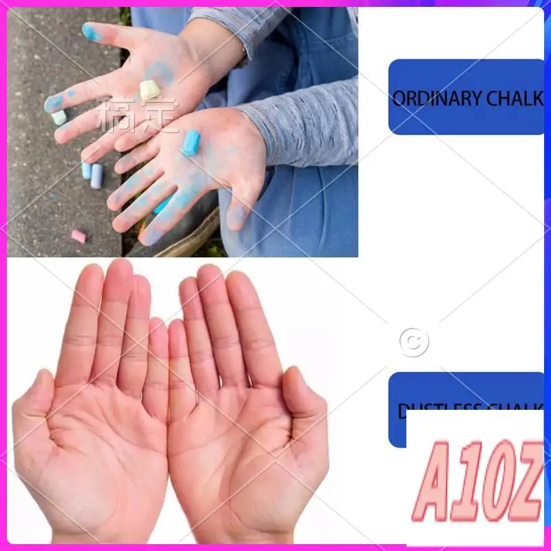 0Z-12PCS Dust-Free Chalk With Holder The Best Art Tool For Blackboard Kids Children Drawing Writing For Teachers Students