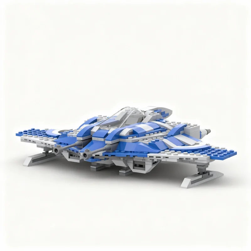 309pcs MOC Eris Interceptor Star Battle Model Building Blocks Christmas Gift Toys Idea Display Education Assemble Art Brick