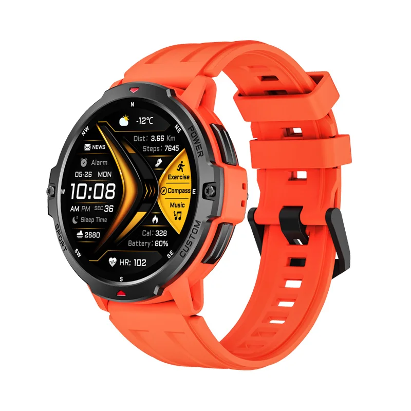 

C31 3ATM Waterproof Smart Watch with 120+ Sports Modes Fitness Sleep Heart Rate Stress Detection BT Call Function - Latest Model