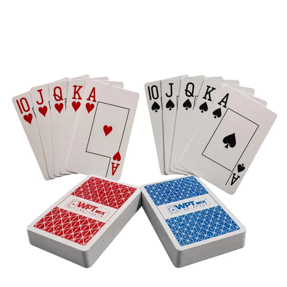 1/2pcs A set of durable, universal baccarat and Texas Hold'em playing cards, PVC waterproof Durable, for poker and bridge games