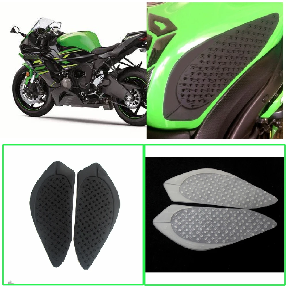 

Fit for Kawasaki ZX6R Ninja 636 ZX-6R ABS KRT 2009-2024 Motorcycle Tank Pad Side Fueltank Traction Knee Grips Anti Slip Pads