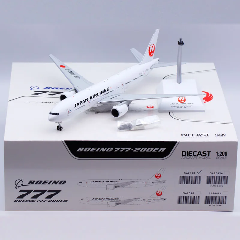 

SA2043 Alloy Collectible Plane Gift JC Wings 1:200 Japan Airlines JAL Boeing B777-200 Diecast Aircraft Model JA702J With Stand