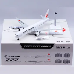 SA2043 Alloy Collectible Plane Gift JC Wings 1:200 Japan Airlines JAL Boeing B777-200 Diecast Aircraft Model JA702J With Stand