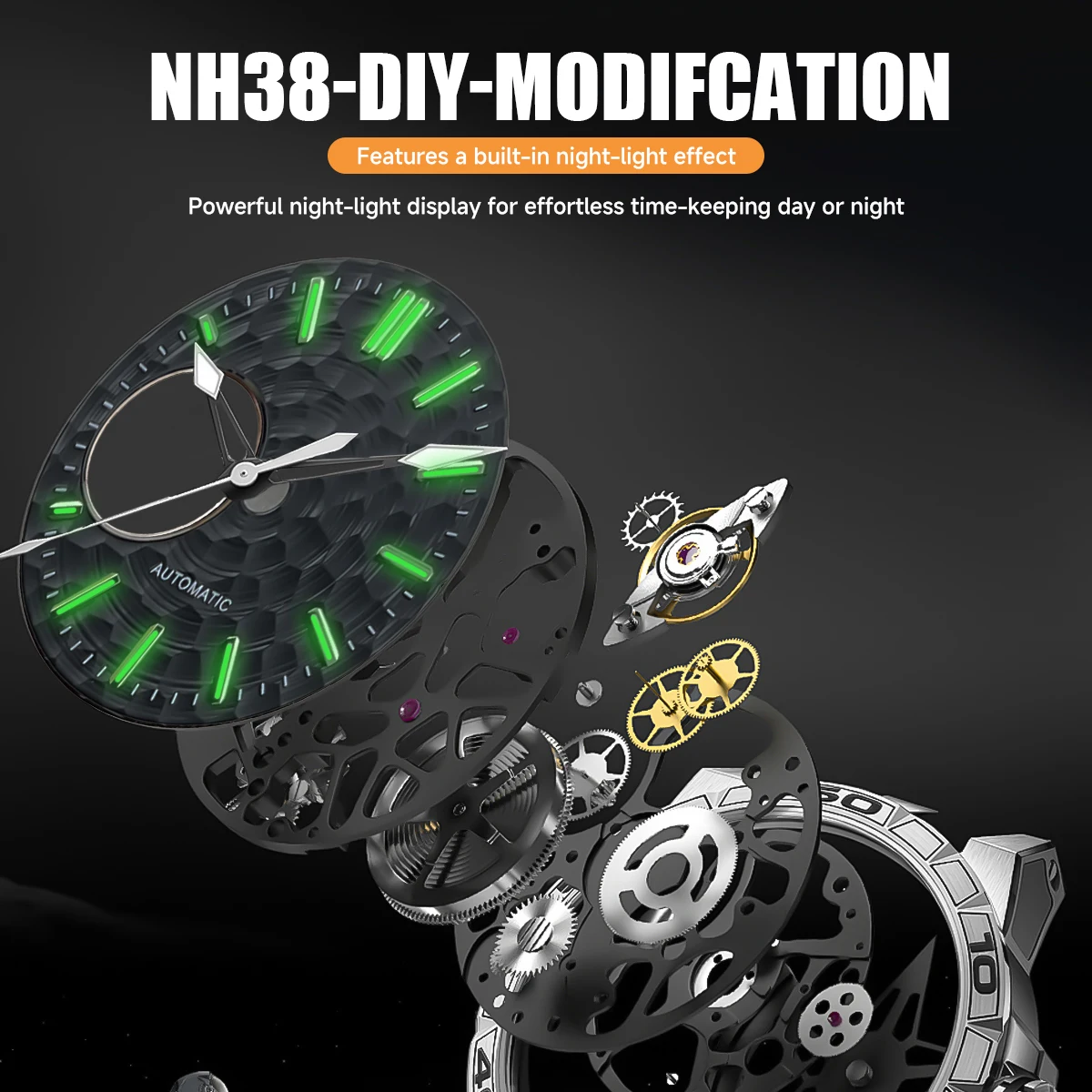 หน้าปัดนาฬิกา NH38 ขนาด 28.5 ม - Watch Accessories บทวิจารณ์และราคา