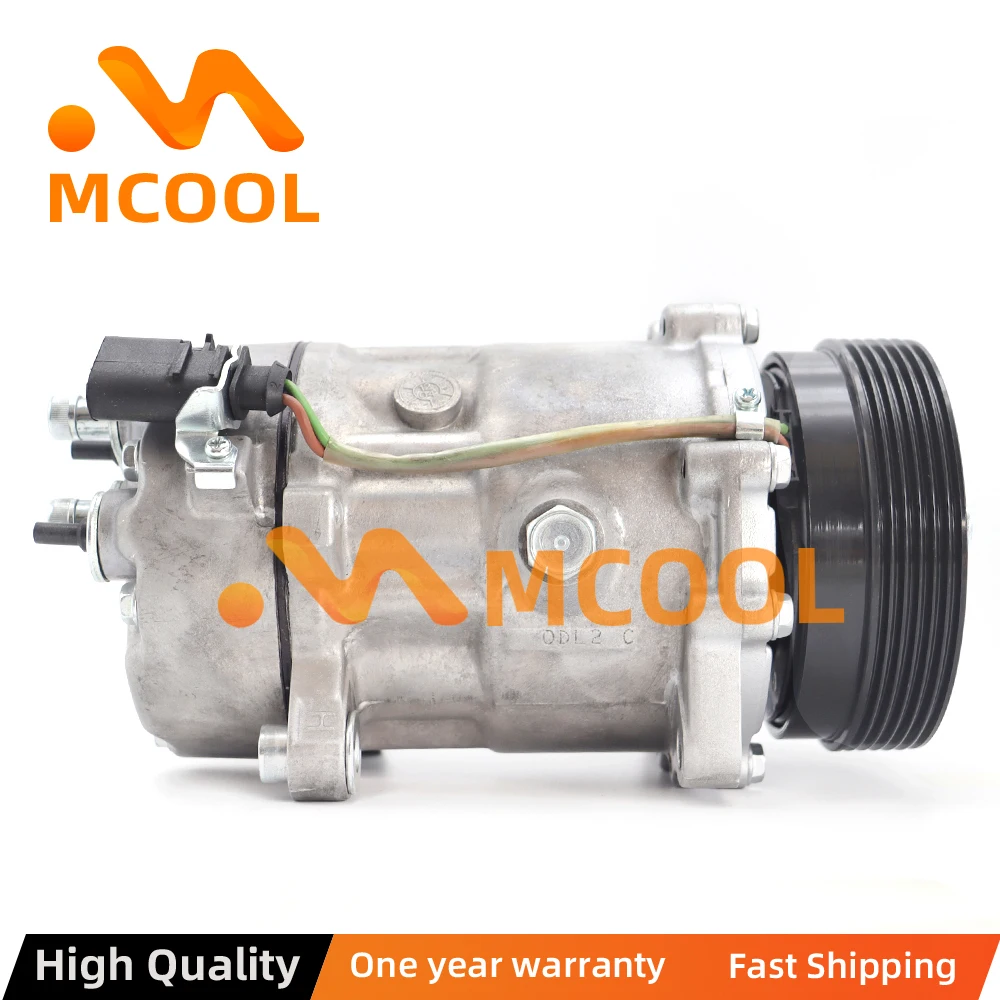 

A/C AC Air Conditioning Compressor For 2000-2007 VW Volkswagen Golf Bora Caddy Audi A3 1J0820805 1J0820803A 7M0820803B