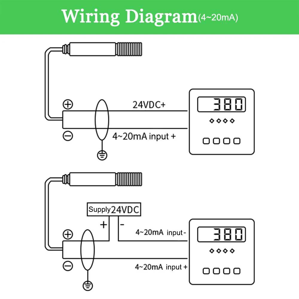 Industrial Non-contact Online Infrared Thermal Detector Probe High Temperature Infrared Temperature Sensor Transmitter 4-20mA