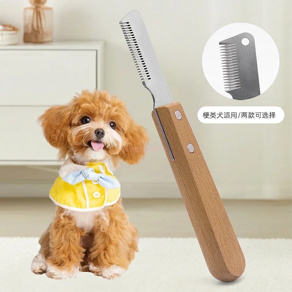 Pet Grooming Stripping Knife for Wire Haired Dogs, Professional De-shedding Comb for Terrier Schnauzer, Dog Grooming Tool