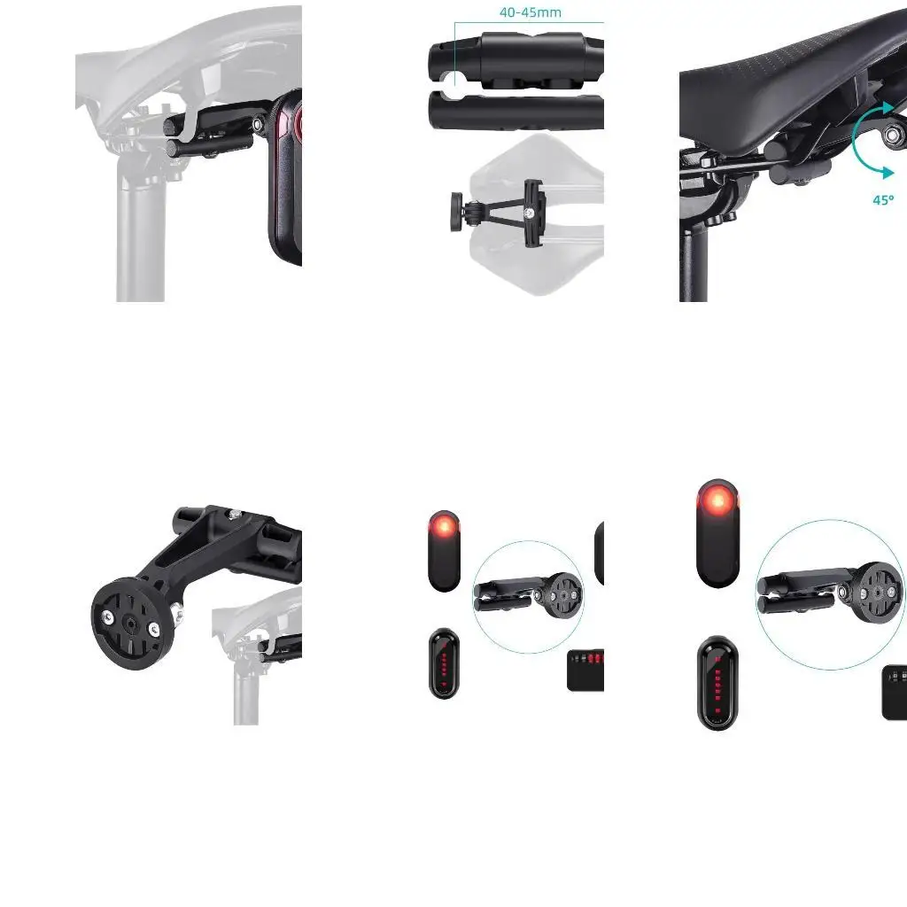 

R6FE Rear Light Brackets Seatpost Installs Under Bicycles Saddles Bikes Taillight Saddles for Bicycles Saddles Attachments