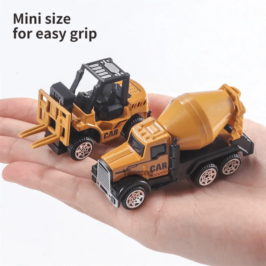رافعة شاحنة سيارة مجموعة وقوف السيارات لعب سبيكة لودر أطفال بالريموت كنترول جرار حفارة الصبي البناء للأطفال هدية عيد ميلاد #4