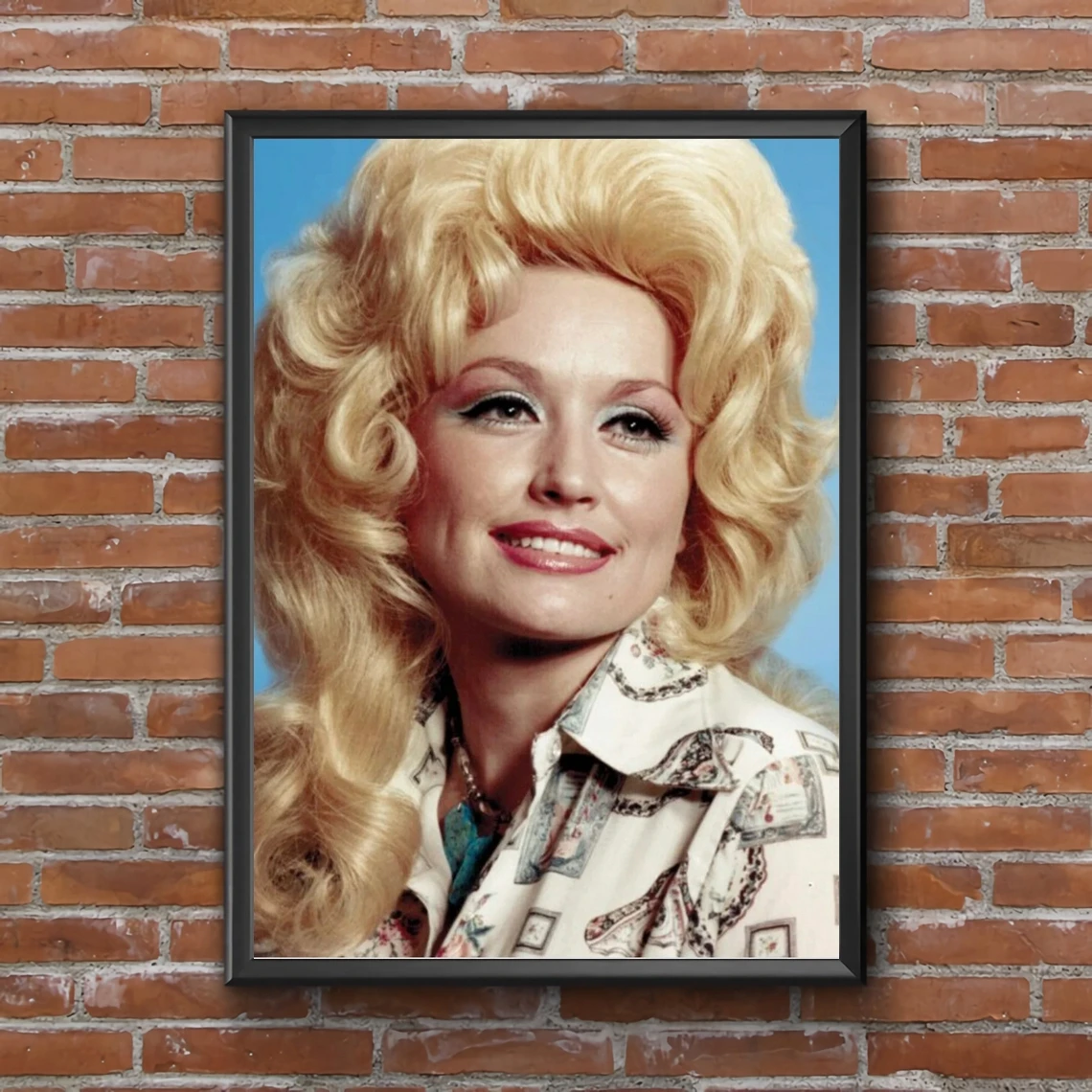 Dolly Parton full face photo Print Canvas Poster Wall Painting Home Decor (Unframed)