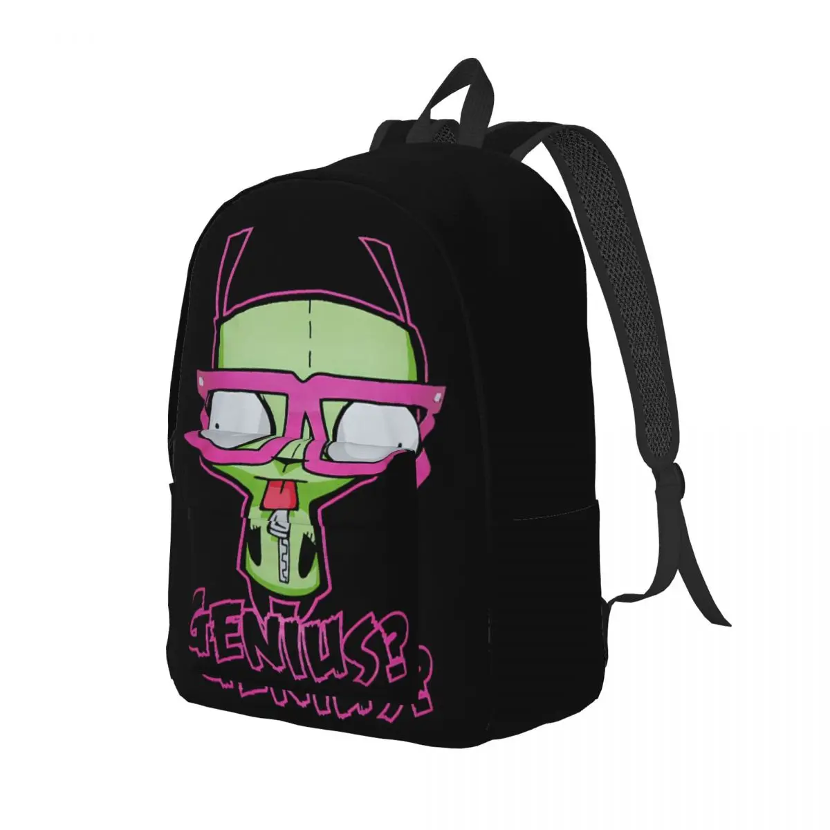 Kawaii Invader Zim Backpack for Men Women Fashion Student Hiking Travel Daypack Laptop Canvas Bags Sports