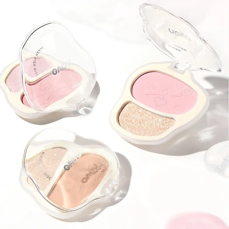 NOVO sweet encounter double blush, three-dimensional brightening nose shadow shadow highlight grooming blush integrated plate