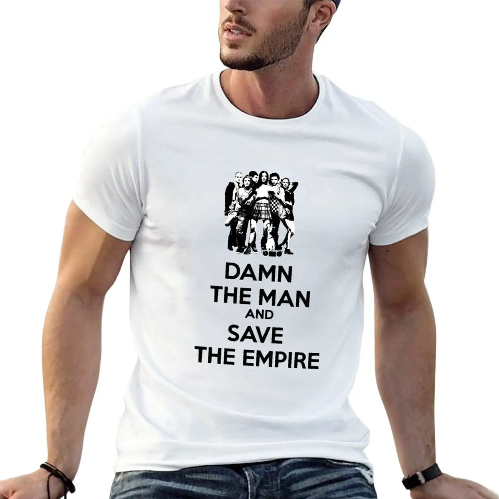 

Men Women Damn The Man And Save The Empire Retro Vintage T-Shirt t shirts designer t shirts with prints T-Shirt