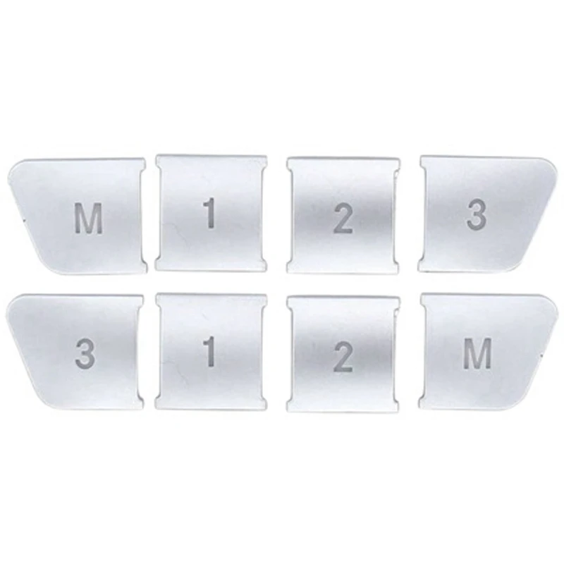 Adjust Memory 1 2 Button Cover Sitckers for GLA CLA ML C E Class