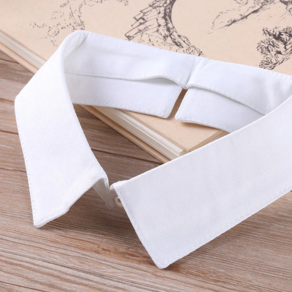 Camicia classica con colletto nero/bianco cravatta con colletto finto colletto staccabile Vintage camicetta con risvolto con colletto falso Top donna/uomo 1 pz