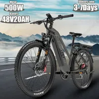 LANKELEISI Electric Bicycle 500W Brushless Motor 48V20AH Lithium Battery Mountain Ebike 27.5 Inch Tire Aldult Snow Electric Bike