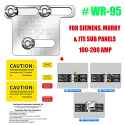 WR-95 Generator Interlock Kit For Siemens Murry ITE Sub 100-200Amp LISTED Panels