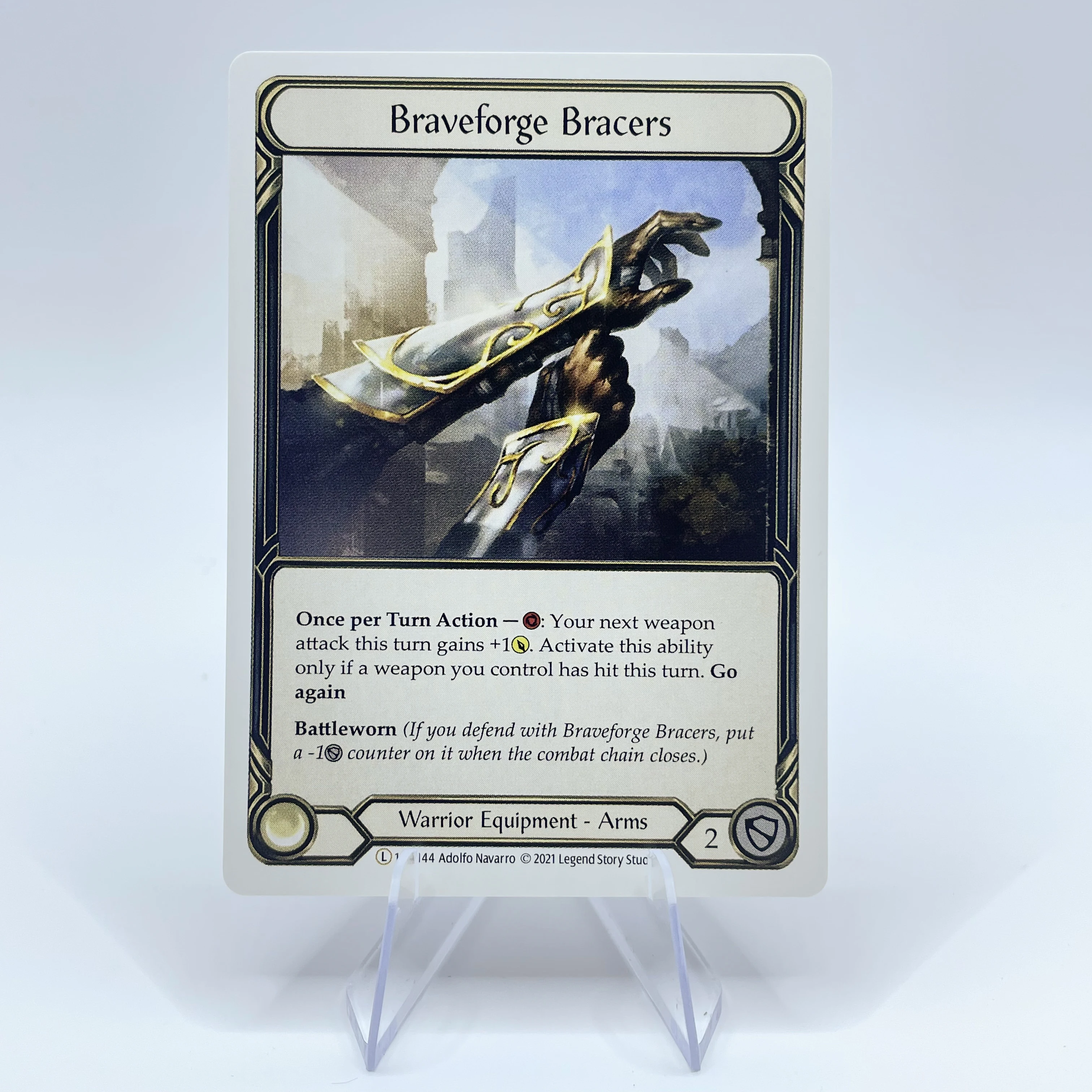 Unterhaltungs-Kampfkarten FAB Proxy-Karten Braveforge Bracers Grasp of the Arknight Proxies TCG Spielkarten
