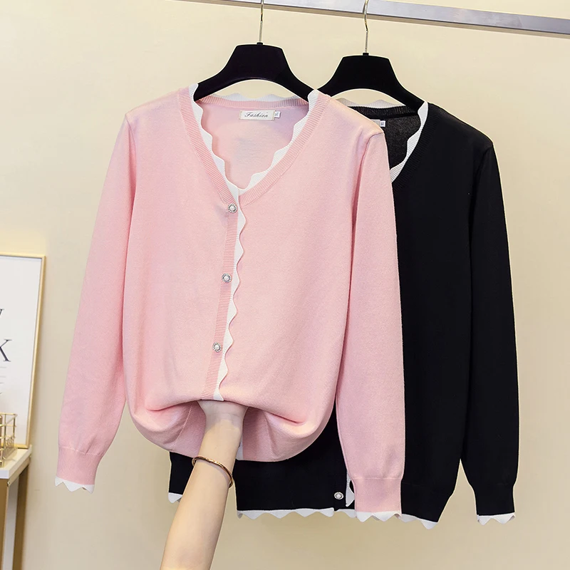 

Oversized Size Autumn Basic Women Sweater 2022 Long Sleeve V Neck Button Kintting Winter Sweaters Pullover Casual Jumper