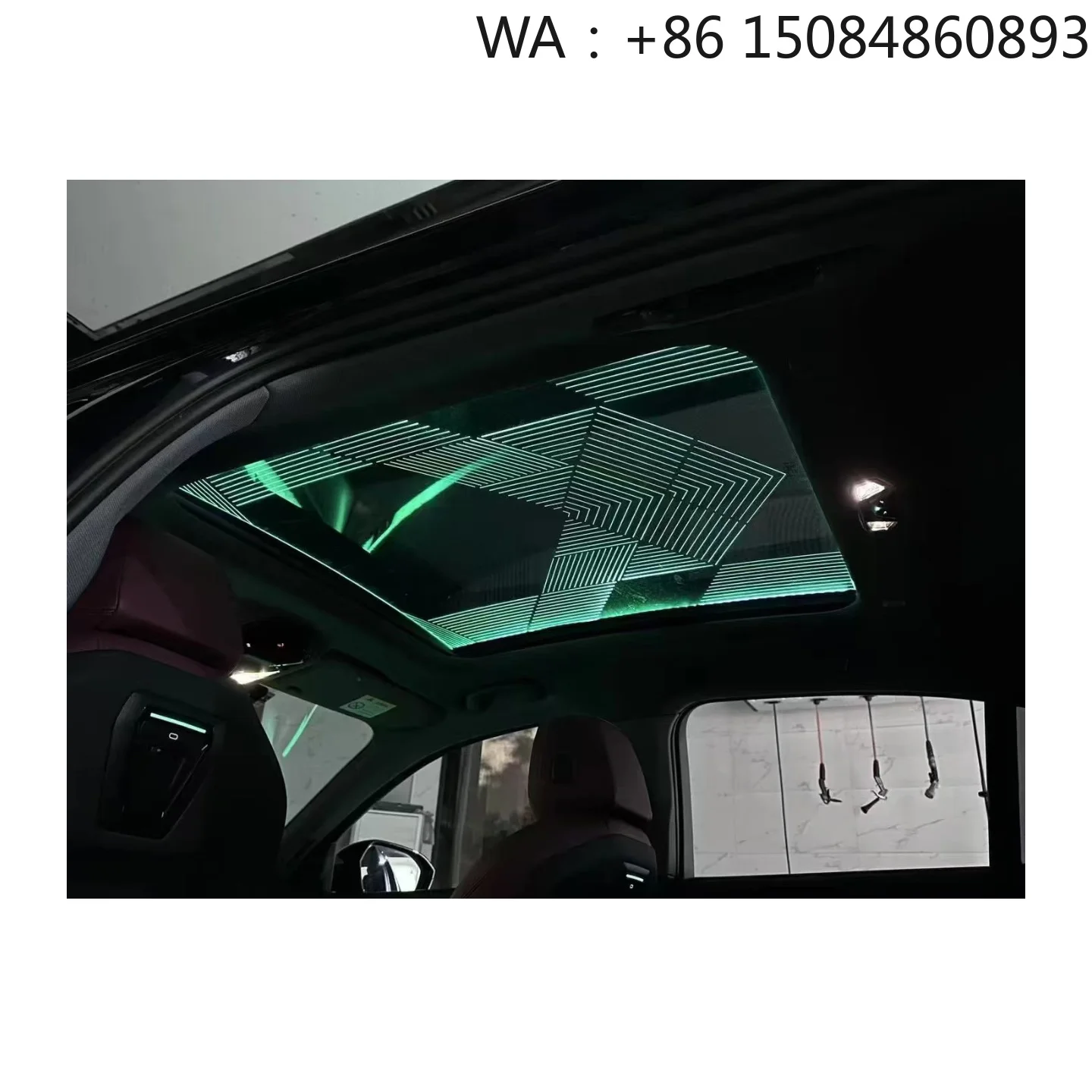 Line Pattern Sunroof Starry Sky Film Roof Ceiling Ambient Light Auto Modified Parts for X5 G05