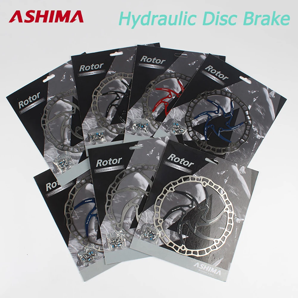 Ashima Mountain Bike Disc Brake Disc Ultralight Steel 160 Six Nails Brake Disc 140 / 160 / 180mm Bicycle General Accessories