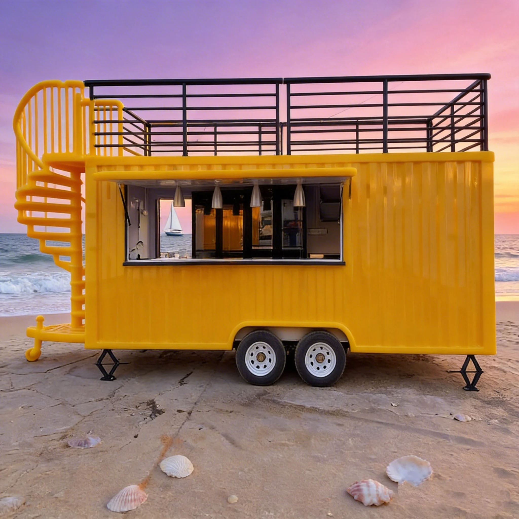 

New Design Container bar Coffee Shop Container Restaurant 20 ft 40 ft with Upstairs Two Stores 2 Floors