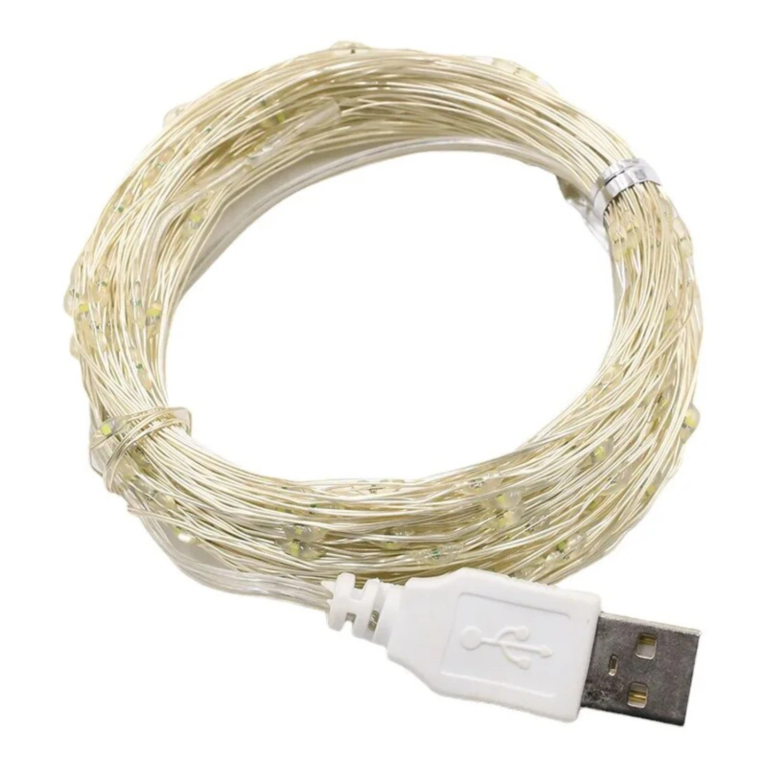 New Waterproof 5M Silver Wire USB LED Fairy Lights Garland perfect for Christmas Wedding Holiday Party Decoration