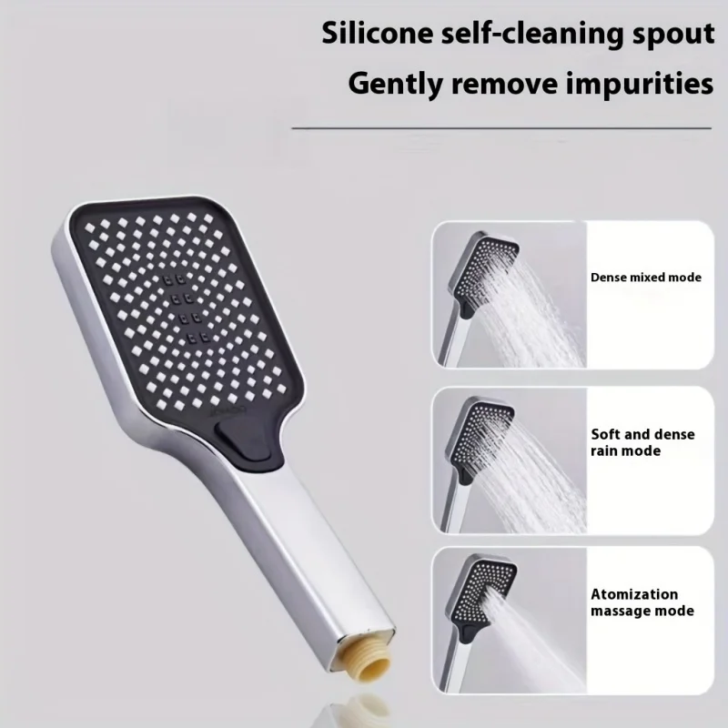 Langlebiges Hotel-High-End-Duschsystem mit Wasserhahn-Set, Messing, drei Modi, Badezimmer-Duschset