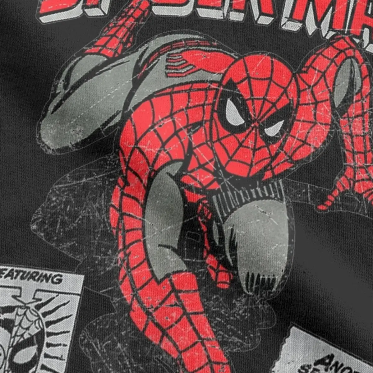 Camisetas creativas de Spiderman para hombres, camisa de cuello redondo, 100% algodón, Retro, cómic, película, regalo de cumpleaños