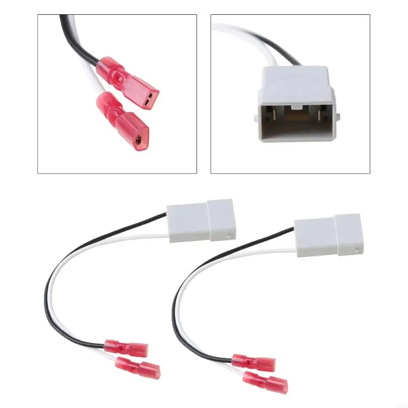 

31BC 2Pcs Easy Installation Auto Speaker Wire Harness Adapter Plug Connector Wiring Cable for