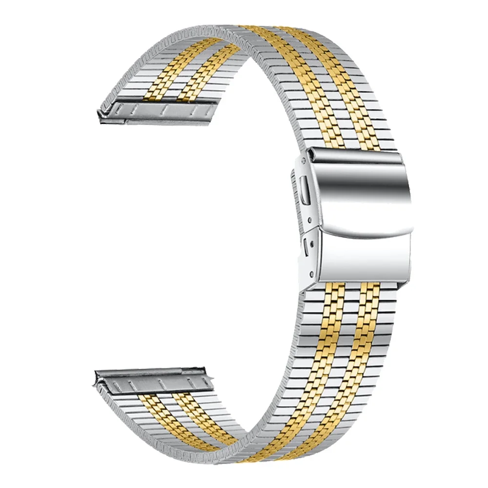 ガーミンフォアランナー用メタルリストストラップ,Huawei gt 2 3 proバンド,20mm, 22mm, 255音楽55, Vivoactive 4 3,venu 2, Milaneseブレスレット