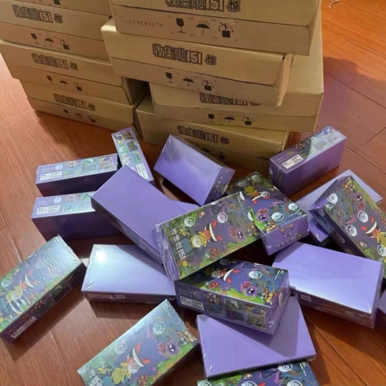 100%Original Pokemon 151 Surprise Cards Coin Gift Box Simplified Chinese PTCG Trading Anime Collectible Cards Toy Birthday Gifts