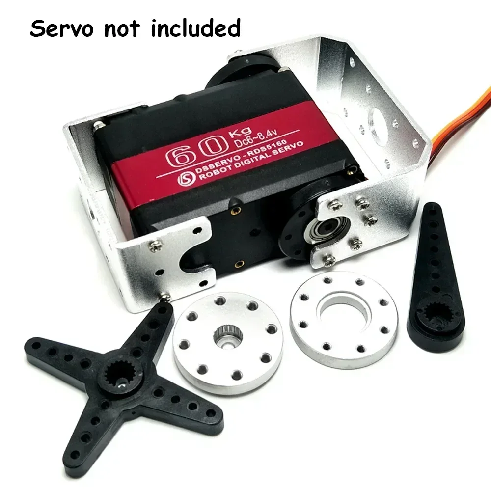 Kit de reemplazo de Servo, solo soporte en forma de U, placa de brazo de Metal, accesorios para Servos grandes RDS51150 RDS5180 RDS5160