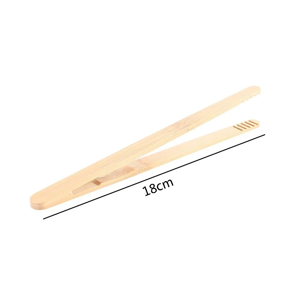 Food 18CM Wooden Teaware Squeezer Pickles Sugar Toast Bagel Kitchen Tea Clips Cooking Tool Toaster Tong